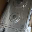 Gas Cooktop 2 Burners Built-in Gas Stove Top,LPG/NG Dual Fuel Continuous Grates,Auto Ignition,Thermocouple Protection,Stainless Steel,Heavy Duty Cast Iron 120V (12 inch)