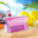 Waterproof Fanny Packs for Women, Sandproof Dry Bag for Beach, Water proof Pouch for Phone Passport Purse, Floating Waterproof Bags for Cruise Travel Water Park Boating Fishing Diving Surfing Kayaking (Pink & Clear)