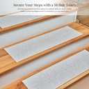 Carpet Stair Treads Non-Slip Geometric  9x30 (15-Pack) Runners for Wooden Steps