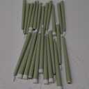 Macarrie 24 Packs Flameless Taper Candles Battery Operated Fake 11 Inch Long Candle Light LED Flameless Candlesticks Flickering Tapered for Wedding, Halloween, Christmas(Light Green)
