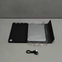 Case with Keyboard for Galaxy Tab A11 / Tab A9 8.7-Inch 2025/2023 7 Color Backlit, Smart Touchpad, Detachable Keyboard Synthetic Leather Cover with S Pen Holder for Galaxy Tab A11/A9, Black