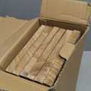 WOPITUES Wood Floating Shelves Set of 6, Shelves for Wall Decor, Farmhouse Shelf for Bedroom, Bathroom Storage Shelves, Book Shelves for Living Room - Rustic Brown (16.5 Inch)