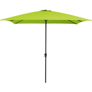 MEWAY 8x10 ft Rectangular Patio Umbrella Outdoor Umbrella with Crank, Table Market Umbrella 6 Sturdy Ribs UV Protection for Garden, Pool, Backyard, Apple Green