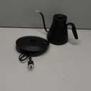 Gooseneck Electric Kettle with 1 Temperature Control for Pour Over Coffee & Tea, Quick Heating, BPA-Free Stainless Steel, Built-in Brew Timer, 1500W/0.9L (Ebony Black)