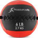 ProSource Soft Medicine Balls for CrossFit Wall Ball and Full Body Dynamic Exercises, Color-Coded Weights: 6, 8, 10, 14, 20, 25 lb.