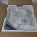 ZMISHIBO Ceiling Fans with Lights and Remote, 19.7'' Low Profile Ceiling Fan, 3000-6000K Dimmable Modern Flush Mount LED Fan Light, 6 Wind Speeds, White Fandelier Ceiling Fans for Bedroom