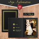 Fainne 100 Pcs Photo Folders for 4x6 or 5x7 Pictures Photo Frame Note Cards Paper Greetings Cardboard Picture Frame Inserts Cards Picture Insert Notecard for Portraits, 5.625 x 7.625 inches