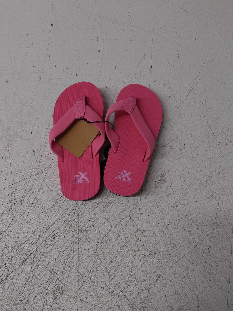 ZEROXPOSUR 2 PIECE PU FLIP FLOP CHARED PINK 12-13