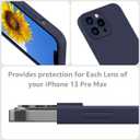 MCFANCE Magnetic for iPhone 13 Pro Max Case, Compatible with MagSafe, [Full Camera Protection] Anti-Scratch Microfiber Lining Phone Case, 6.7" 2021, Navyblue