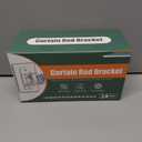 MUAKIOY No Drill Curtain Rod Holders, Heavy Duty Self Adhesive Curtain Brackets Hooks, Adjustable Nail-Free Stick on Wall Hangers for Bathroom, Bedroom, Kitchen and Livingroom (14 Pack)