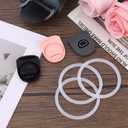 BOXOB 3pcs O Seal Ring & 3pcs Silicone Stoppers for Owala Freesip Cap, Silicone Water Bottle Top Lid Gasket BPA-Free Sealing Accessories for Owala Freesip 24/32oz (Color 4)