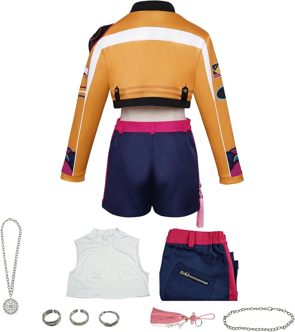 Women Clothes Costume Jacket Outfit Suit with Accessories Full Adult Halloween (XX-Large, Rui-purple)