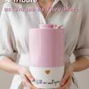 LastingTails Pink Urns for Female Handmade Ceramic Cremation Urn for Human Ashes Adult, 220 cu in (Up to 220 lbs) Until to Meet You