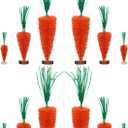 DoubleFill 12 Pcs Easter Carrot Decoration 10.6" 7.5" 3.5" Artificial Fake Carrots Tabletop Multisize Spring Easter Bunny Ornament for Basket Filler Hunting Party Tree Farmhouse Fireplace DIY(Base)