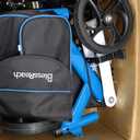BlessReach Steerable Knee Scooter Deluxe Medical Scooter for Foot Injuries Compact Crutches, with Dual Rear on-Wheel Brake and Shock Absorption Under The Knee padBlue