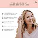Manta Original Anti-Breakage Hairbrush Gentle Detangling Brush for Wet & Dry Hair, Flexible Hairbrush for All Types, Healthy Hair Care for Women & Men, Pink