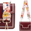 Wide Purse Strap Replacement Crossbody, Funny Shoulder Strap Adjustable, Cute Bag Strap for Women Guitar Purses (Cute Colorful Flowers)