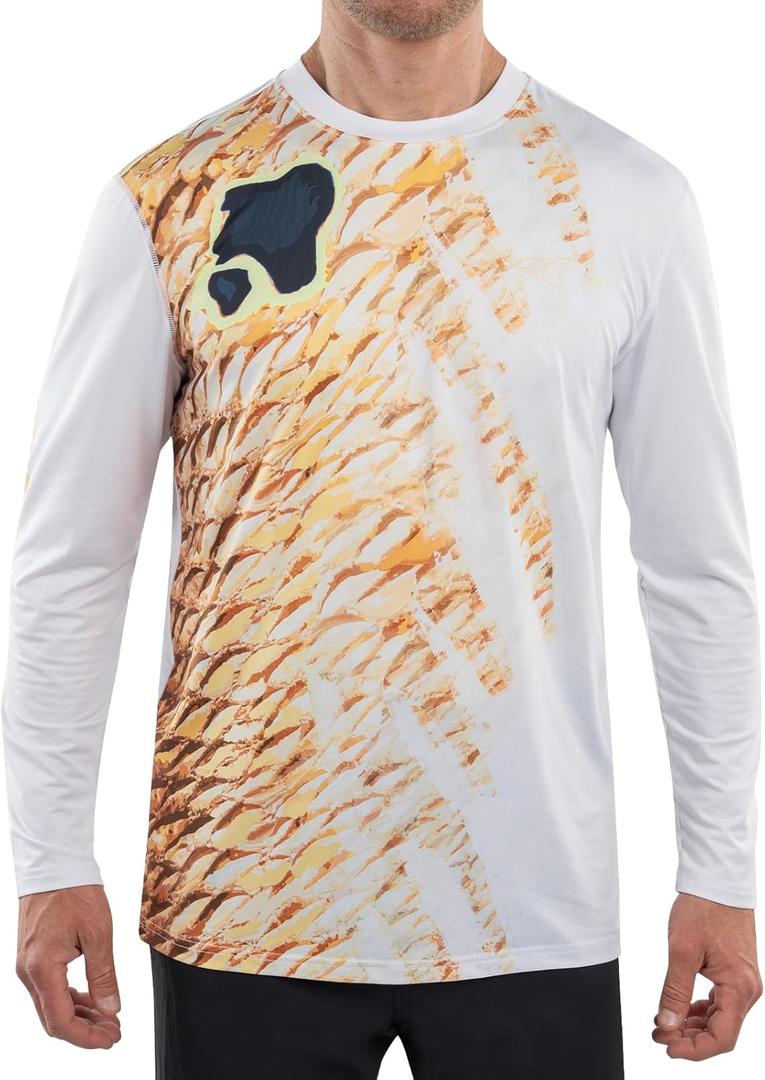 KastKing UPF 50 Fishing Shirts for Men, Long Sleeve Fishing Hiking Shirt, Breathable Moisture Wicking, Sun Shirts for Men (Large)