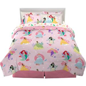 Disney Princess Kids Bedding Super Soft Comforter and Sheet Set with Sham, 7 Piece Full Size, "Official" Disney Product By Franco (PRINTS MAY VARY)