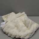 Waterproof Dog Blanket for Bed, Luxury Plush Washable Large Dogs Blankets for Furniture Protection, Super Soft Calming Pet Blanket for Indoors (Cream, 30"x40")