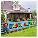 Mario Party Banner Mario Theme Party Decoration Banner Mario Birthday Party Supplies
