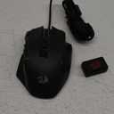 Redragon M810 Pro Wireless Gaming Mouse, 10000 DPI Wired/Wireless Gamer Mouse w/Rapid Fire Key, 8 Macro Buttons, 45-Hour Reliable Power Capacity and RGB Backlit for PC/Mac/Laptop (Black)