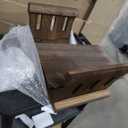 Foldable Altar Table, Retro Wood 2 Tier Desk Lap Desk Floor Meditation Table for Spiritual Altar Prayer Reading Tea