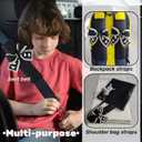 Seat Belt Cover Pad,Cute Bow Seatbelt Covers,2Packs & 4Packs Car Seat Strap Pads, Seatbelt Cushion,Seat Belt Cover for Women (Black,2)