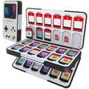 HEIYING Game Card Case for Nintendo Switch 2 / Switch OLED,Customized Pattern Portable Travel Carry Case with 48 Game Card Slots and 24 Micro SD Cards Slots (Game Console Black)