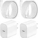 Charger for iPhone 16 15 Fast Charger, 20W USB C Fast Charging Block with 10FT Long USB C Charging Cable Cord for iPhone 16/16 Pro/16 Pro Max/15 Pro/15 Plus,iPad 12.9/11/10.9/iPad Air 5 4/iPad mini 6