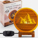 Pink Himalayan Salt Lamp with Dimmer &#8211; Handcrafted Miniature Mountain Desi