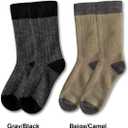 Alpaca Wool Unisex Winter Heavyweight Crew Socks Hiking Boot Warm Thick Thermal Cushioned Moisture Wicking (L)