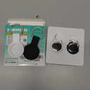 Air Tracker Tags-2 Pack Compatible with Apple Find My (iOS Only) Bluetooth Tracker, Smart Keys Finder and Item Locator with Waterproof Case for Wallet Luggage Backpack (Android Need Download App) (1B1W)