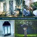 MUMUXI 20 Pack 3.3ft Fairy Lights Battery Operated String Lights, Mini White LED Powered, Waterproof, Silver Wire Firefly Mason Jar for Home, Party, Wedding Decorations, Cool White
