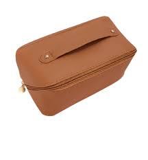 Ersonalized Makeup Bag for Women - Customized Large Travel Cosmetic Bag with Initial and Name - Premium PU Leather Toiletry Bag with Compartments and Handle for Travel Essentials & Gifts