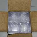 100 Pack 2oz/60ml Plastic Square Dessert Cups,Mini Clear Appetizer Cups,Small Disposable Square Cup Serving Bowl for Chocolate Cakes,Ice Cream