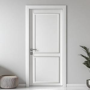 Peel and Stick Door Moulding Kit, Self-Adhesive Pre-Assembled Door Panel Trim for Wall Mirror Window Frame Decor (Top 22"x36" Bottom 22" x 24")