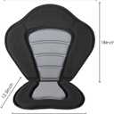 Solomone Cavalli Deluxe Padded Kayak Seat with Storage Bag, Adjustable Cushions for Canoe Fishing Boat Paddle Board Sit-On-Top Kayaks, Universal Size with Back Support, 2 Pack
