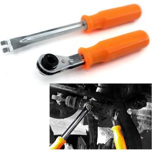 Automatic Slack Adjuster Release Tool and Wrench Fork End Release Tool and Double Square Ratcheting Wrench for Air Brake System Adjustments