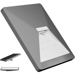 Starlink Mini Case, Mini Protective Cover Liquid Silicone Case for Starlink Satellite Dish, Accessories for Starlink Portable Full Cover Shell with Black Sticker (Grey)