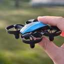 V995 Mini Drone for Kids and Beginners, Indoor Outdoor Quadcopter Plane for Boys Girls with 3D Flips,360° Rotation,Circle Fly,Auto Hover, Headless Mode and 3 Batteries,Gift for Boys and Girls, Blue