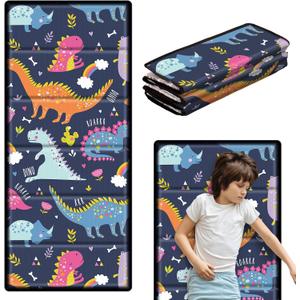 Ceenna Toddler Mat for Preschool Daycare Folding Portable Sleeping Mat 45.3 x 19.7 x 0.6 Inches Portable Toddler Rest Mat for Boys Girls Kindergarten Classroom Travel Home School Supply