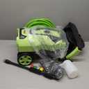 Electric Pressure Washer Adjustable 5000PSI 4.0 GPM Power Washers Electric Powered with 33ft Hose Reel, 4 Nozzle and Foam Cannon, Powerwashers Cleaner Machine for Home, Cars, Patio, Green