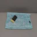 PAVILIA Hanging Toiletry Bag Women Men, Travel Kit Foldable Large Toiletries Organizer, Roll up Cosmetics Makeup Bag Accessories, Waterproof Essentials Jewelry Case (Teal Chevron)