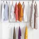 STORAGE MANIAC Hanging Closet Rod, Adjustable Width and Height Closet Hanging Organizer, Space-Saving Clothes Hanging Bar, Closet Extender Hanging Rod Double Closet Hanging Rod, 2 Pack Webbing