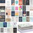 Faithful Finds Greeting Cards - 4 x 6 In Blank Inside, 48-Pack with Envelopes - Prayer Cards for Christian Stationery Set, Encouragement & Thank You