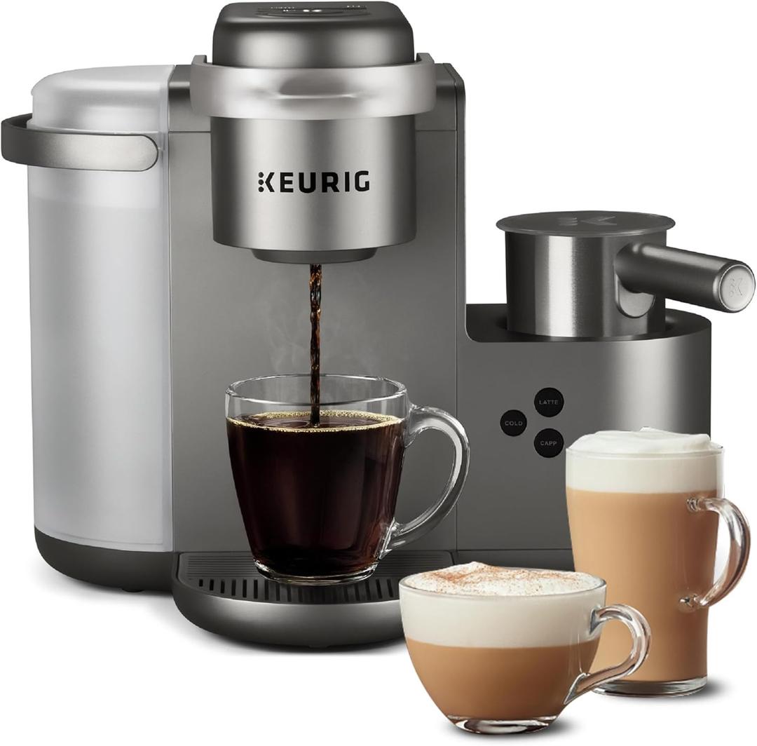 Keurig K-Cafe Special Edition Single Serve K-Cup Pod Coffee, Latte and Cappuccino Maker, Nickel