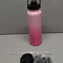 BJPKPK 40oz Stainless Steel Insulated Water Bottle with 3 Lids, Sakura - BPA Free Leakproof Thermos Bottle for Sports & Gym (Cherry)