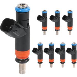 FJ732 Fuel Injectors Compatible with Hemi 5.7L 6.1L Compatible with 2011-2018 Ram 1500 2500 3500 2006-2019 Dodge Charger 2009-2019 Durango 2005-2008 Magnum 2006-2019 Jeep Grand Cherokee 4 Holes 8 PCS