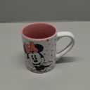 Silver Buffalo Disney Minnie Mouse Dots Glitter Ceramic Mug, 14 Ounces